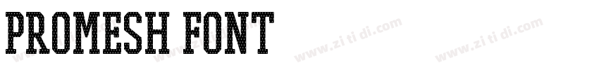 Promesh Font字体转换
